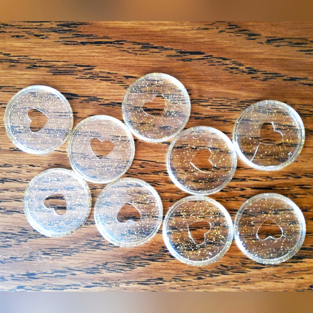 Gold Glitter Happy Planner Discs